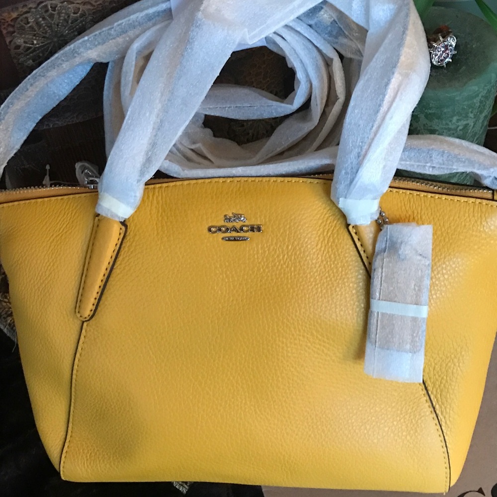 Authentic COACH pebbled leather mini Crossbody - Picture 6 of 8